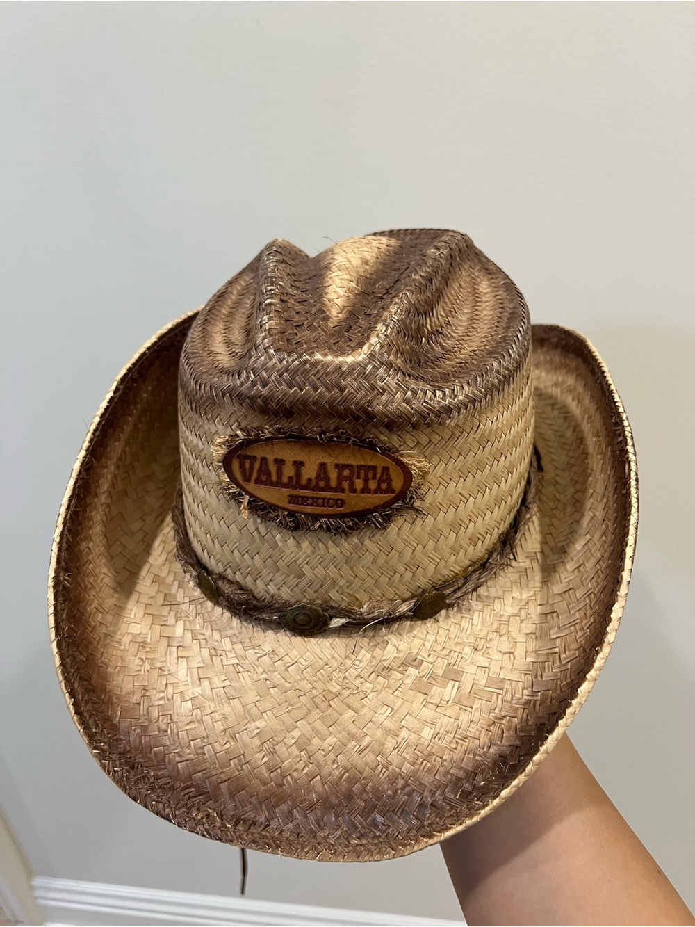 Straw Cowboy Hat - Natural Brown